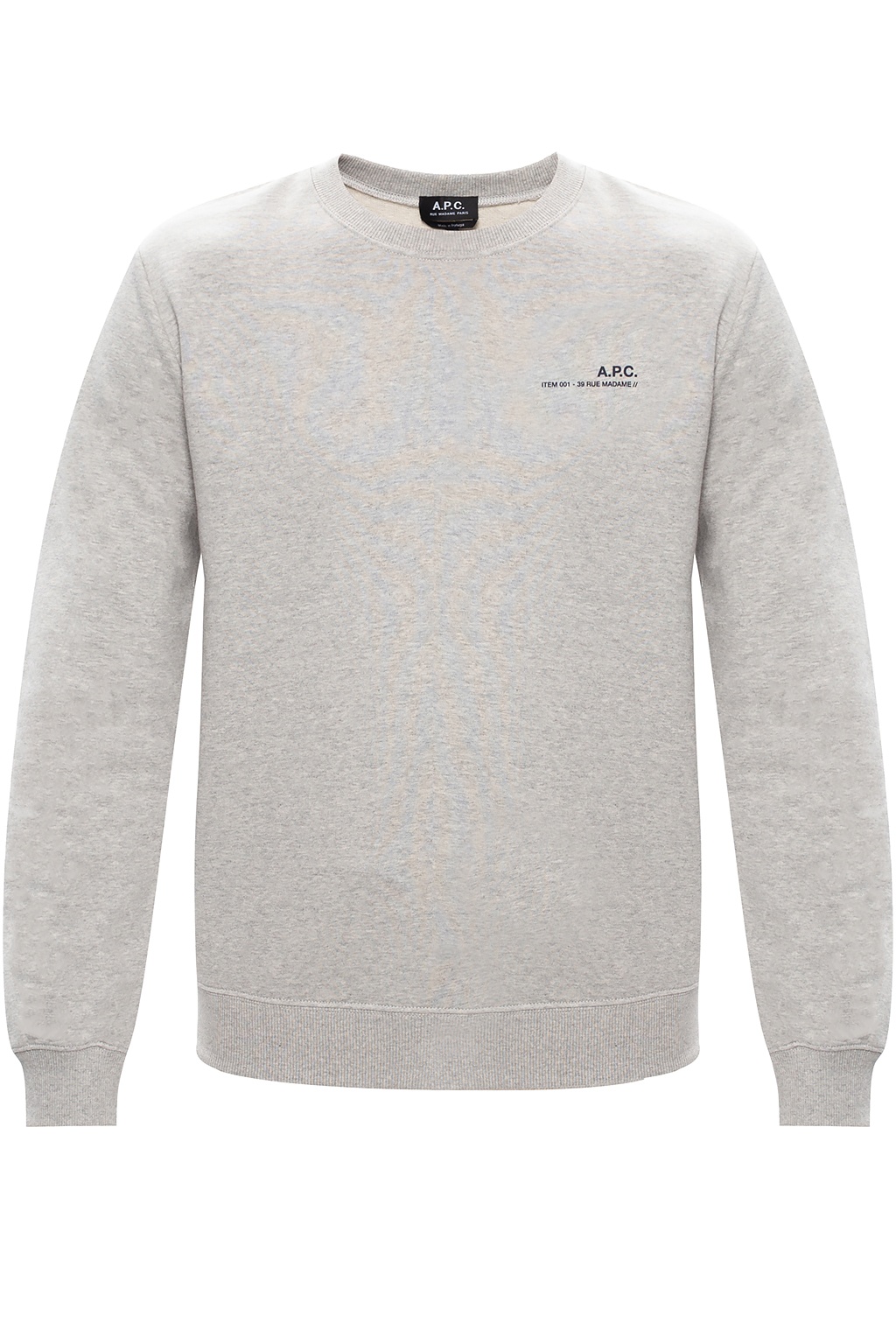 【送料&関税込】A.P.C. Logo Sweatshirt A.P.C. flocked-logo Cotton Sweatshirt | Blue | FARFETCH BH